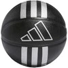 Krepšinio kamuolys adidas 3-Stripes Rubber Mini juoda HM4972 (3)