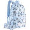 PUMA Rinkinys 2W1 Kuprinė I PIÓRNIK CLASSIC Mėlynas FLORAL SET SZKOLNY W KWIATY