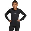 Marškinėliai bramkarska vaikams adidas Padded Goalkepper Longsleeve juoda KA1678 (164cm)