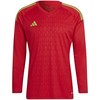 „Adidas Tiro 23 Competition“ vyrų vartininko marškinėliai ilgomis rankovėmis, raudoni HL0007 (L)