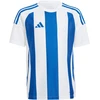 Marškinėliai vaikams adidas Striped 24 balta ir-mėlyna IW2134 (116cm)