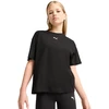 Marškinėliai vaikams Puma Ess Centered Cat Logo Boxy Tee juoda 685131 01 (152cm)