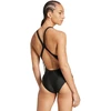 Maudymosi kostiumėlis moterims adidas 3 Stripes juoda JN8118 (40)