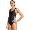 Maudymosi kostiumėlis moterims adidas 3 Stripes juoda JN8118 (40)