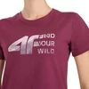 Moteriški marškinėliai 4F F3496 tamsiai rožinė 4FWAW26TTSHF3496 53S (XL)
