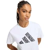Moteriški marškinėliai adidas Animal Graphic balta KT9719 (M)