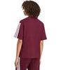 Moteriški marškinėliai adidas Essentials 3-Stripes Boyfriend bordinė KF6287 (XL)