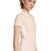 Moteriški marškinėliai adidas Essentials 3-Stripes Slim Baby pastelinis róż KD2343 (L)