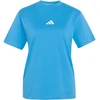 Moteriški marškinėliai adidas Essentials 3-Stripes Cotton jasnoniebieska KC5197 (M)