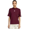Moteriški marškinėliai adidas Essentials 3-Stripes Boyfriend bordinė KX0793 (S)
