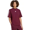 Moteriški marškinėliai adidas Essentials 3-Stripes Boyfriend bordinė KF6287 (XL)