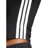 Moteriški marškinėliai adidas Essentials 3-Stripes Slim Baby juoda-balta JC8325 (2XL)