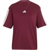 Moteriški marškinėliai adidas Essentials 3-Stripes Boyfriend bordinė KF6287 (XL)