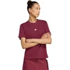 Moteriški marškinėliai adidas Essentials Small Logo Cotton bordinė KX0786 (2XL)