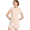 Moteriški marškinėliai adidas Essentials 3-Stripes Slim Baby pastelinis róż KD2343 (L)