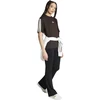 Moteriški marškinėliai adidas Essentials 3-Stripes Boyfriend ciemnobrązowa KX0794 (S)