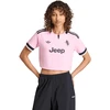 Moteriški marškinėliai adidas Juventus 26/27 Away Cropped Jersey rožinė-juoda KB8842 (L)