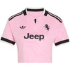 Moteriški marškinėliai adidas Juventus 26/27 Away Cropped Jersey rožinė-juoda KB8842 (L)