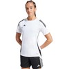 Moteriški marškinėliai adidas Tiro 24 Jersey balta ir-juoda IS1024 (L)