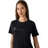 Moteriški marškinėliai Champion Short Sleeve juoda 119125 KK001 (L)