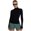Moteriški marškinėliai longsleeve 4F F419 tamsiai juoda 4FWAW25TFLOF419 20S (XS/S)