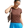 Moteriški marškinėliai Nike Sportswear Chill Knit jasny ruda FV5508 259 (M)