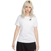 Moteriški marškinėliai Nike Sportswear Club Essentials balta DX7902 100 (2XL)