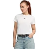 Moteriški marškinėliai Puma Ess Centered Cat Logo Tee balta 692916 02 (2XL)