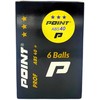 Piłeczki stalo teniso Point Prof ABS40 *** 6 vnt. oranžinė