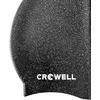 Silikoninė plaukimo kepuraitė Crowell Recycling Pearl juoda col.1