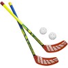 Azetx Mamba Junior grindų riedulio rinkinys, 2 tiesios HDPE lazdos be vyniojimo, 62 cm, 2 Optimus kamuoliukai