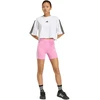 Šortai moterims adidas Essentials 3-Stripes High Waisted Biker rožinė KT1625 (XS)