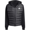 Vyriška adidas Essentials Climawarm hibridinė pūkinė striukė su gobtuvu, juoda KA5251