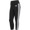 Moteriškos „adidas“ 3/4 ilgio „Optime Essentials“ sportinės tamprės su 3 juostelėmis, juodos spalvos, KE6062