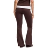 Tamprės moterims Puma Ess High-Waist Flared ruda 631542 33 (L)