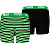 Trumpikės vaikams Puma Everyday Striped 2 pak zielono-juoda 938970 03 (164cm)
