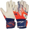 Reusch Attrakt Sidabrinis Junior futbolo vartininko pirštinės oranžinės mėlynos - 6
