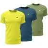 Vyriški marškinėliai 4F M4217 3 pak geltona, mėlyna, žalia 4FWSS26TTSHM4217 90S (5XL)