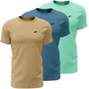 Vyriški marškinėliai 4F M4481 3pak smėlio sp., mėlyna, miętowa 4FWSS26TTSHM4481 91S (4XL)