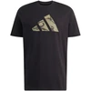 Vyriški marškinėliai adidas Camo Three Bar Logo Graphic juoda KT1686 (2XL)