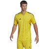 Vyriški marškinėliai adidas Condivo 22 Goalkeeper Jersey Short Sleeve geltona HF0138 (L)