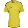 Vyriški marškinėliai adidas Condivo 22 Goalkeeper Jersey Short Sleeve geltona HF0138 (L)