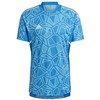 Vyriški marškinėliai adidas Condivo 22 Goalkeeper Jersey Short Sleeve mėlyna HB1623 (XL)