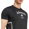 Vyriški adidas Sukurtas treniruotėms Legacy Heritage marškinėliai Juodi KA5284