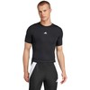 Vyriški marškinėliai adidas Techfit Short Sleeve Tee juoda JP4674 (M)