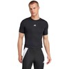 Vyriški marškinėliai adidas Techfit Short Sleeve Tee juoda JP4674 (2XL)