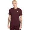 Vyriški marškinėliai Nike Club Tee bordo spalvos AR4997 652 (2XL)