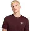 Vyriški marškinėliai Nike Club Tee bordo spalvos AR4997 652 (2XL)