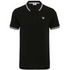 Fila Holdings Vyriški marškinėliai polo Fila Lubbeek juoda FAM0898 80010 (S)