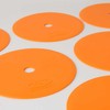 SMJ sport ZPO-O plokšti lauko žymekliai - apvalūs, 15 cm, 12 vnt. oranžiniai